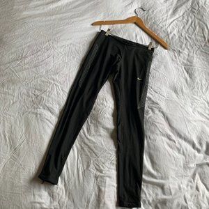 Nike Dri Fit Ankle Zip Running Tights